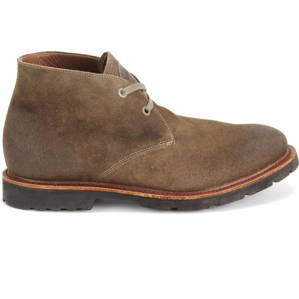 Men’s Hand-Waxed Suede Leather Chukka Boots, Union Made in Pennsylvania, 11.5M